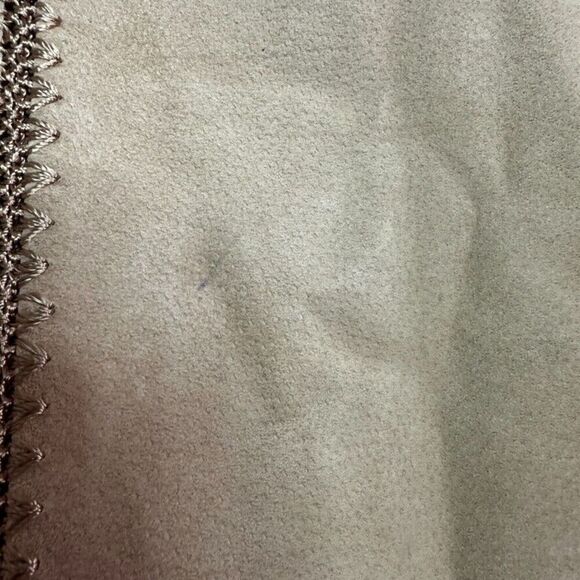 IDI Vintage Leather Suede Skirt‎ Women's M Tan Crochet Retro 70s 80s Hippie Boho - Picture 5 of 6